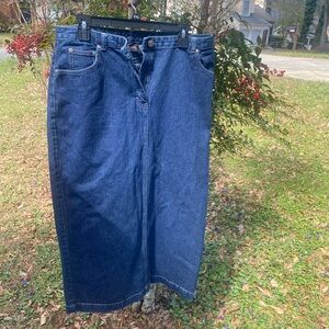 Jean vintage skirt sz 14
